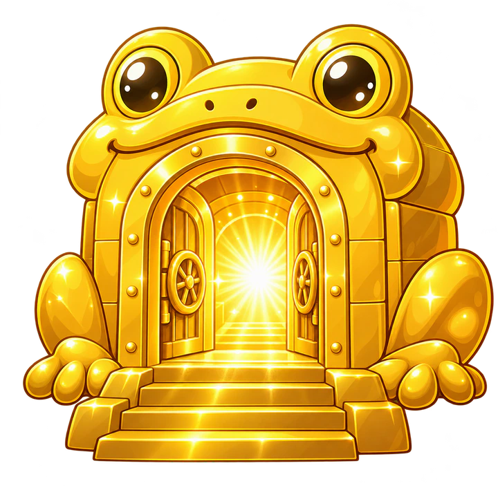 Golden frog vault